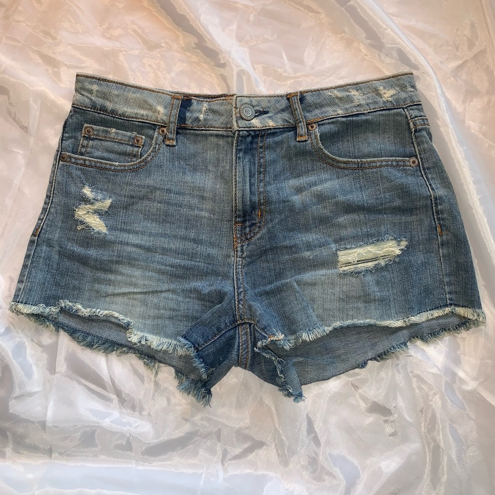 High Waisted Denim Short